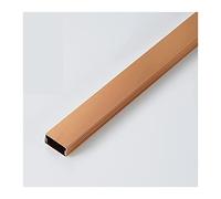 Square Box Cable Trunking,Aluminum Alloy Trunking,Self-Adhesive Cable Hider,Decor Wire Hider,Electrical Cable Management，1m Long,Cable Management For Home Office(Brushed Gold,30 * 15mm)