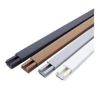 Square Box Cable Trunking, Self-Adhesive Cable Hider For Electric Cables, Aluminium Cable Duct, Anti-Stomping, For House,Office(White,20x10mm)