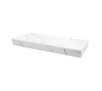 Square Bridal Display Pedestal Stands,Portable Showing Model Plinth,440lbs Load Capacity,No Assembly Required,for Mannequin Sculpture Live Broadcast(White,50x120x10cm)