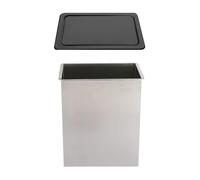 Square Built-in Trash Can with Lid Kitchen Countertop Bin Hidden Waste Container for Home & Restaurant Space-Saving Design Stylish Waste Management Solution