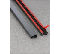 Square Cable Trunking Self-Adhesive Cable Hider Cable Management,Hide Wires Self Adhesive Cable Tidy,for Electric Cables(Black,60x30mm)