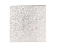 Square Cake Card 14 Inch Silver Fern - Double Thick 3mm