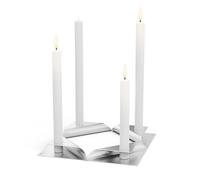SQUARE CANDLE Candleholder Set silver