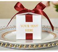 Square Candy Box With Pearls Wedding Birthday Christmas Valentines Day Party Favor Candy Box Accept Private