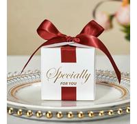 Square Candy Box With Pearls Wedding Birthday Christmas Valentines Day Party Favor Candy Box Accept Private