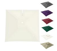 Square Cantilever Replacement Cover 300x300cm 8 Ribs Sunshade Canopy for Patio Balcony Outdoor UV Ptection Easy to Install
