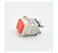 Square Cap 2NO 2NC DPDT Momentary/reset Pushbutton Switch AC 3A/250V 6A/125V IDGTTLDF(Red)