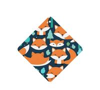 Square Car Air Fresheners Fox Forest Happy Cut Pattern 6 Pcs Car Aromatherapy Tablets For Car Wardrobe Shoe Cabinet Eliminate Odors