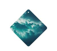 Square Car Air Fresheners Size Of A Cloud Pattern 6 Pcs Car Aromatherapy Tablets For Car Wardrobe Shoe Cabinet Eliminate Odors