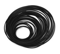 Square Cassette Tape Machine Belt, 30Pcs Mix Size Assorted Common Belt, 40-135mm Rubber Recorder Turntable Replacement for Repair CD DVD Drives(1mm Width)