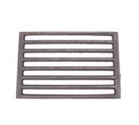 Square Cast Iron Fire Grate Fireplace Replacement Parts, Iron Heating Accessory for Optimized Air Circulation and Efficient Wood Burning, (25.5 * 17CM)