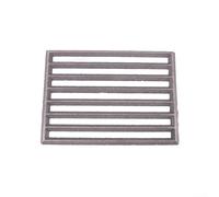 Square Cast Iron Fire Grate for Hark | Heavy Duty Fireplace Replacement Parts Basket with Optimized Air Circulation | Secure Log Holder for Efficient Burning | Black(21.5 * 16CM)