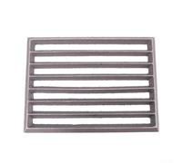 Square Cast Iron Fire Grate Replacement Part - Sturdy Log Basket for Open Hearths - Optimized Air Circulation for Logs and Coal 37x26cm(23.5 * 17CM)