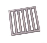 Square Cast Iron Fireplace Grate for For hark Fireplaces Compatible with Standard Square Fireboxes 27x19.5cm Black Finish