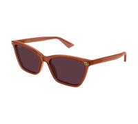 Square Cat-Eye Sunglasses - female - Gucci - Sunglasses - Brown - 56 MM - Accessories 56 MM