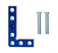 Square Center Finder Aluminium Alloy 90 Degree L Shaped Marking Tool for Woodworking Drill Guide Precision Carpenter Equipment Blue Finish Compact Design