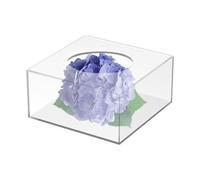 Square Centerpiece Organizer - Fillable Cake Stand - Clear Acrylic Cake Box | Stackable Centerpiece Display Boxes | Fillable Flower Organizer for Wedding, Bridals and Anniversaries