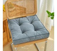Square Chair Cushion, Quilted Meditation Cushion for the Floor, Comfortable, Solid Color Seat Cushion for Dining Room, Garden, Balcony, Kitchen, Home