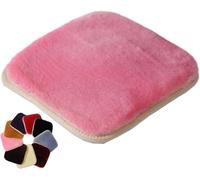 Square Chair Cushions 25x25cm To 45x45cm, Dining Seat Pads With Ties For Living Room, Kitchen, Office, Comfortable & Stylish Home Decor Peach Square 50X50cm