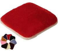Square Chair Cushions 25x25cm To 45x45cm, Dining Seat Pads With Ties For Living Room, Kitchen, Office, Comfortable & Stylish Home Decor Red Square 30X30cm