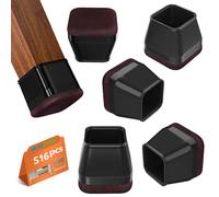 Square Chair Leg Protectors - Darkred L(30-40mm)