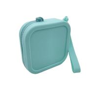 Square Change Wallet, Small Silicone Coin Purse | Waterproof Square Coin Organizer, Lightweight Silicone Coin Purse, Portable Square Pocket Wallet for Credit Card, Keys, Lipstick, Green, Refer to