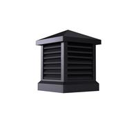 Square Chimney Cap Aluminum Alloy Fireplace Chimney Cover Heavy Duty Roof Rain Guard Chimney Easy Install Universal Fit for Outdoor Chimney Flue(14x14Inch/35x35cm)