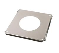 Square Chimney Top Plate, Stainless Steel Storm Collar, Wall Plate Register Palate for Stove Pipe, Flue Liner Heating Equipment (160mm)