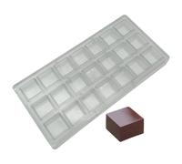 Square Chocolate Making Mould Polycarbonate Chocolate DIY Mold 21 Cavities Candy Ice Cube Molds (3001)