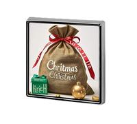 Square Christmas Sack Present Brooch Classic Mini Pin 0.7 Inch Aluminum Alloy Lapel Pin Personalized Button Badge for Backpack Hat Suit Jacket Clothing Decoration