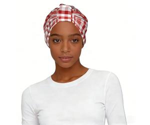 Square Christmas tablecloth Printed Elastic Headscarf Hat, Pre Knotted Turban Cap Slouchy Headwear, for Women Sleep Bonnet