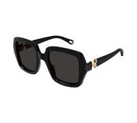 Square Classic Sunglasses with Iconic Detail - female - Chloé - Sunglasses - Black - 52 MM - Accessories 52 MM