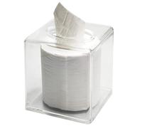 Square Clear Acrylic Tissue Box Covers, Big Bathroom Facial Napkin Box Holders, Table Clear Dryer Sheet Dispenser for Bathroom, Kitchen and Cars