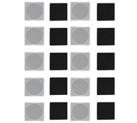 Square Coin Capsules 20pcs 16-40mm Scratch-Resistant Adjustable Foam Liners