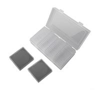 Square Coin Storage Box with Adjustable Foam Liner, 60 Coin Capsules and Spacers, Transparent Organizer Case for 20/25/30/35/40mm Collectible Coins(black)
