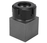 Square Collet Chuck Block Holder Hard Steel CNC Lathe Engraving Machine Parts ER32 Precision Tool for CNC Machining Silver Black ER30
