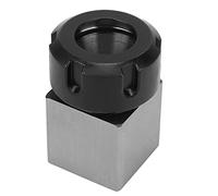 Square Collet Chuck Block Silver Carbon Steel Router Collets High Accuracy CNC Lathe Tool Holder Collet Closer (ER40)