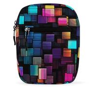 Square Color Pattern Fanny Pack for Men Women Belt Bag Crossbody Waist Pack for Travel Walking Running Bum Bags