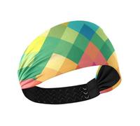 Square Colorful Non-Slip womens headbands fashion Stretchy hair for hiking washing face basketball Yoga