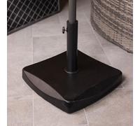 Square Concrete Parasol Base - Grey