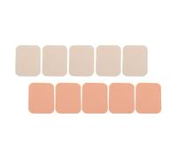 Square Cosmetic Powder Puff White 10pcs for Wet and Dry Use