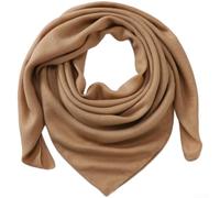 Square Cotton Linen Scarf 90cm Designed for Seasonal Transition Wear as Headwrap Shawl or Layered Neck Coverage Option (Khaki)