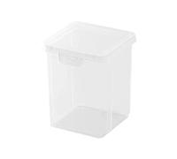 Square Cotton Pad Holder, Qtip Holder Dispenser | Cosmetic Makeup Pad Storage Box,Cotton Swab Storage Box, Clear Cotton Swab Storage Box, Vanity Makeup Storage Organizer, k