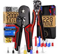 Square crimping pliers + wire stripper