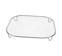 Square Crisper Plate 14.5cm High-Grade Steel(2pc) | Optimal airflow design, even heat distribution, crispy results, 14.5x14.5cm size, for durable metal build