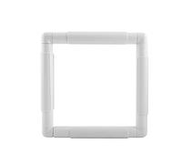Square Cross Stitch Frame, Snap Clip Frame for Embroidery Plastic Embroidery Hoops Rag Rug Making Box Frame, for Quilting Needlepoint Cross Stitch Accessories Sewing Craft DIY Tool (20.3*20.3cm)