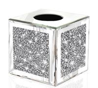 Square Crystal Tissue Box | For Adults | Multicolor Accessory - 15CM