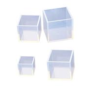 Square Cube Resin Casting Molds Large Clear DIY Silicone Molds for Epoxy Resin DIY Craft Making Accessories-4pcs (20/25/35/50mm) Square Molds for Epoxy Resin Resin DIY Craft Making Accessories Cube Re
