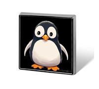 Square Cute Bird Brooch Classic Mini Pin 0.7 Inch Aluminum Alloy Lapel Pin Personalized Button Badge for Backpack Hat Suit Jacket Clothing Decoration