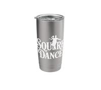 Square Dance Stainless Steel Insulated Tumbler